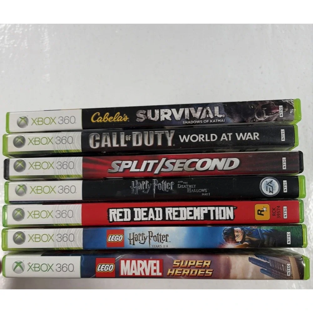 LOT OF 7 Xbox 360 games: Call of Duty, Lego, Harry Potter, Red Dead Redemption +